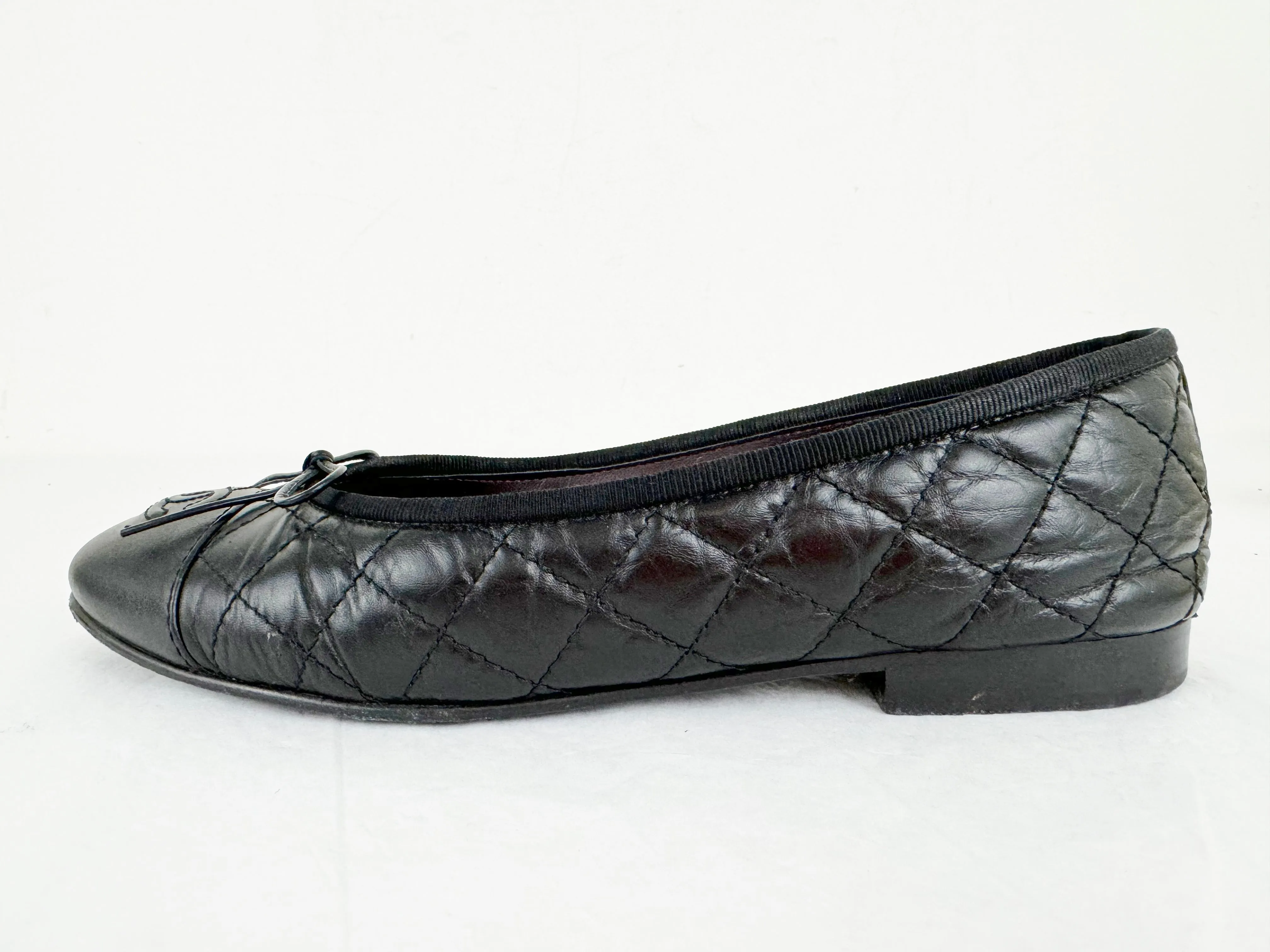 Chanel Quilted Ballet Flats Size 8
