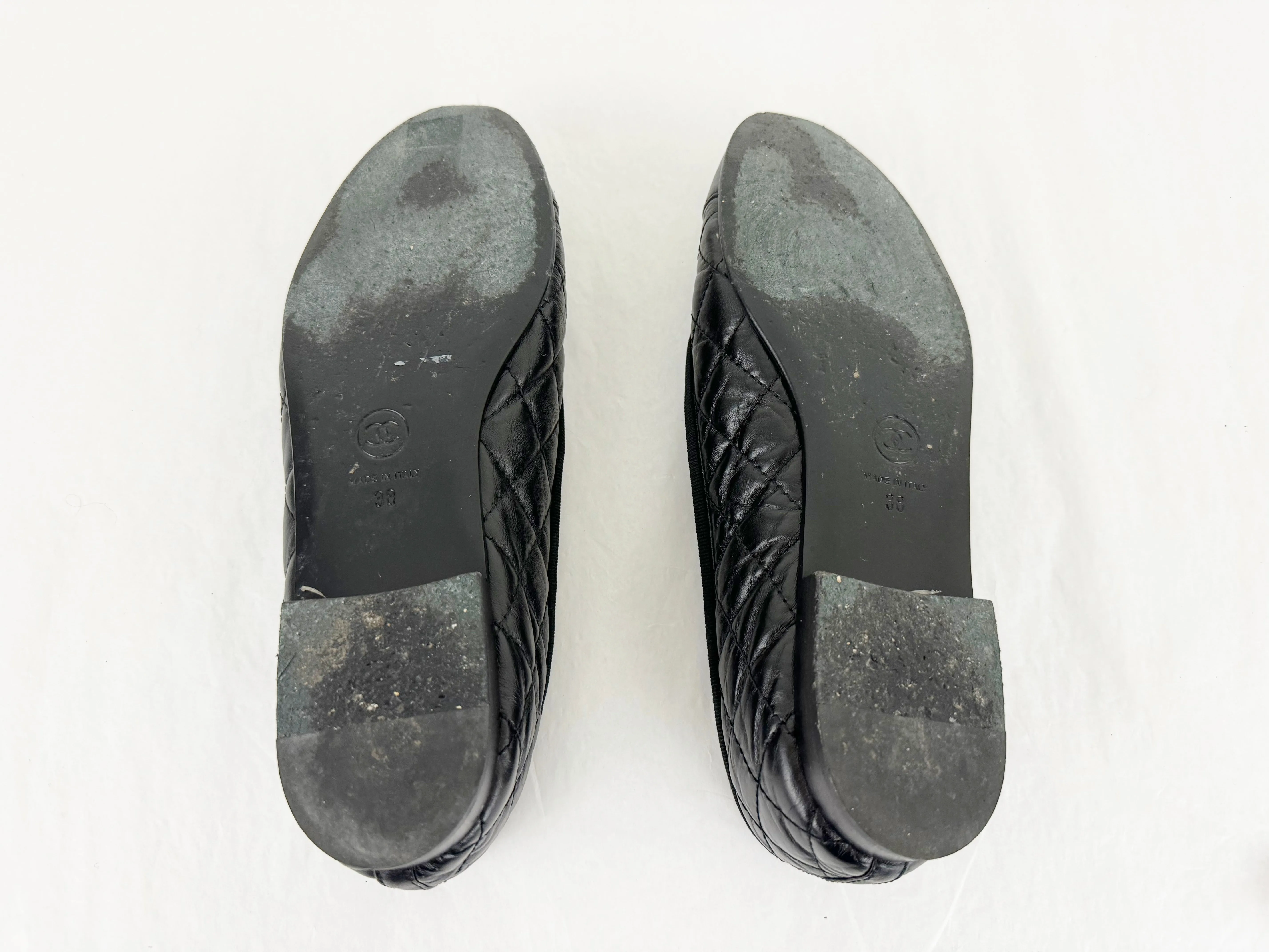 Chanel Quilted Ballet Flats Size 8