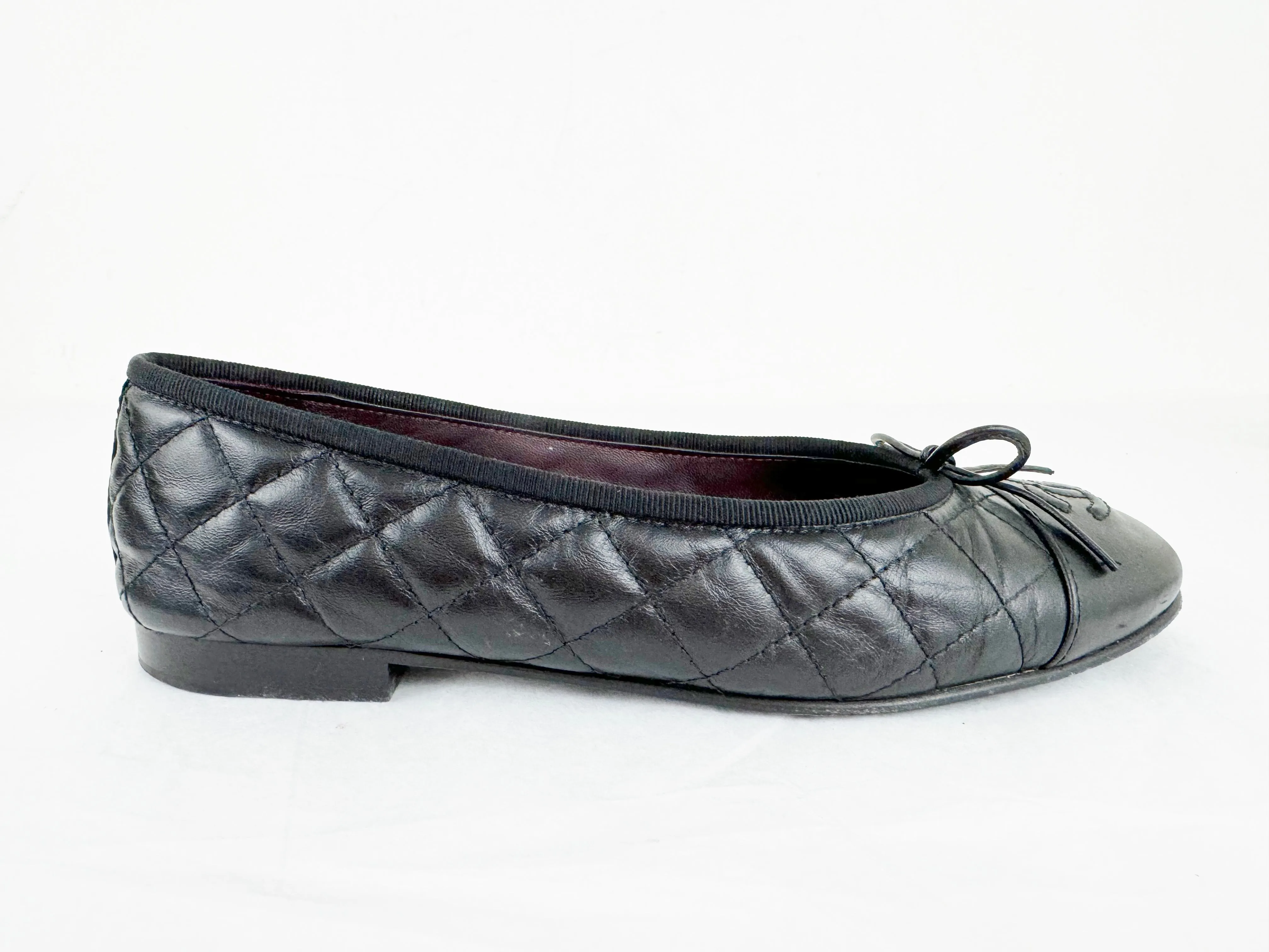 Chanel Quilted Ballet Flats Size 8