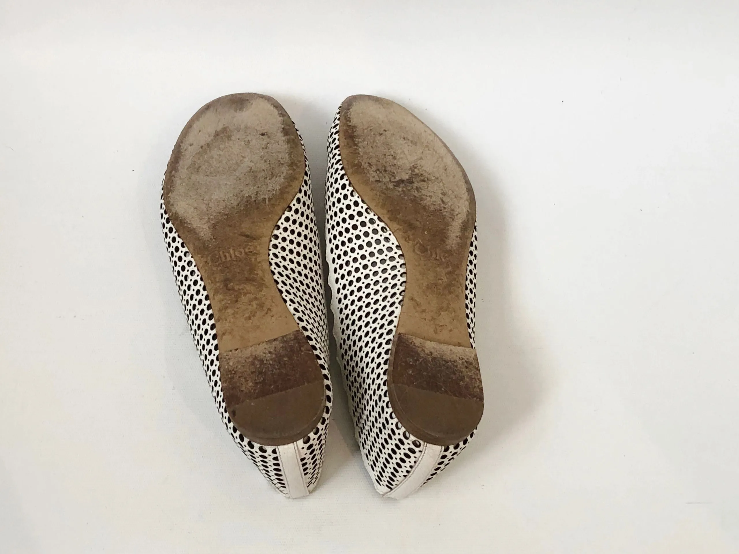 Chloe Scalloped Perforated Ballet Flat