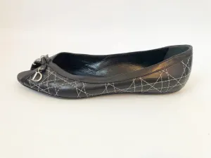 Christian Dior Open Toe Flats Size 40 It (10 Us)
