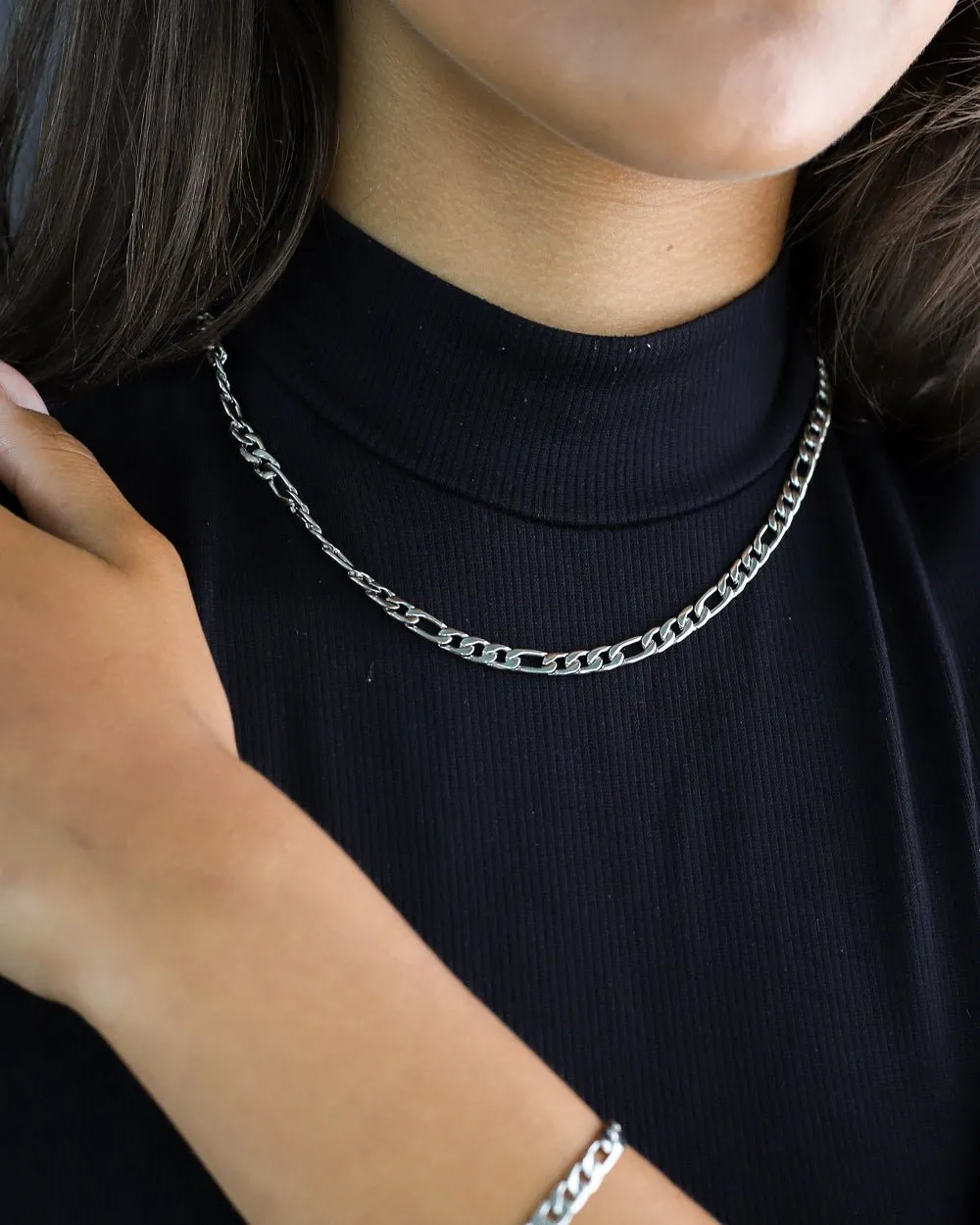 CLEAN FIGARO CHAIN. - 5MM