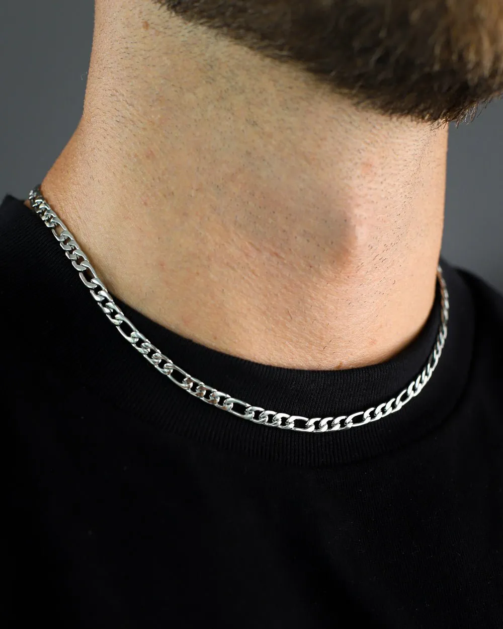 CLEAN FIGARO CHAIN. - 5MM
