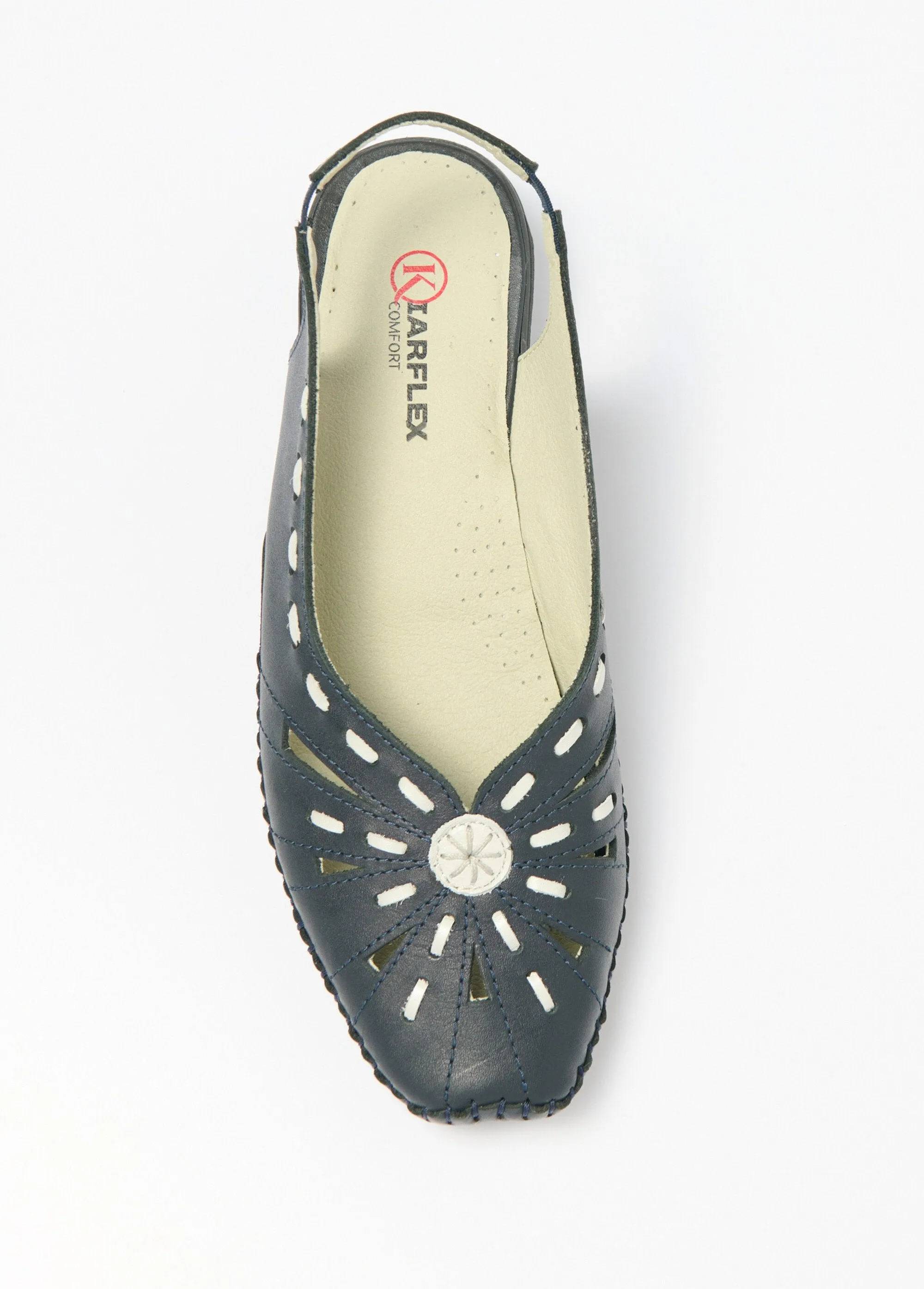 Comfort width closed toe leather sandals