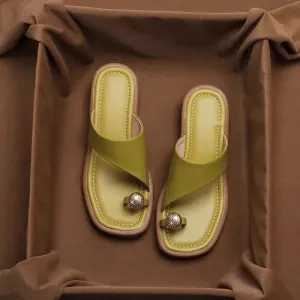 Comfortable Luxury Thong Toe Casual Slippers