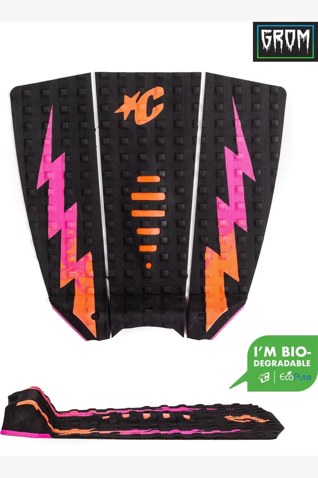 CREATURES GROM MICK E FANNING LITE GRIP - BLACK / FLURO RED