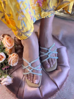 Crystal Radiance Strappy Sandals