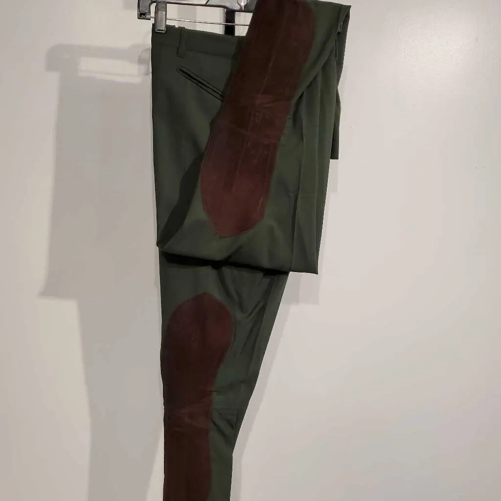 Custom Green pleasure Jods with Suede(27 1/2W, 34INS)