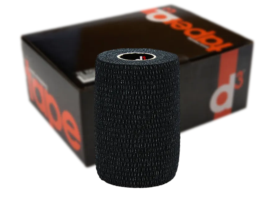 D3 Light EAB Spandex Bandage 50mmx7.5m (Black)