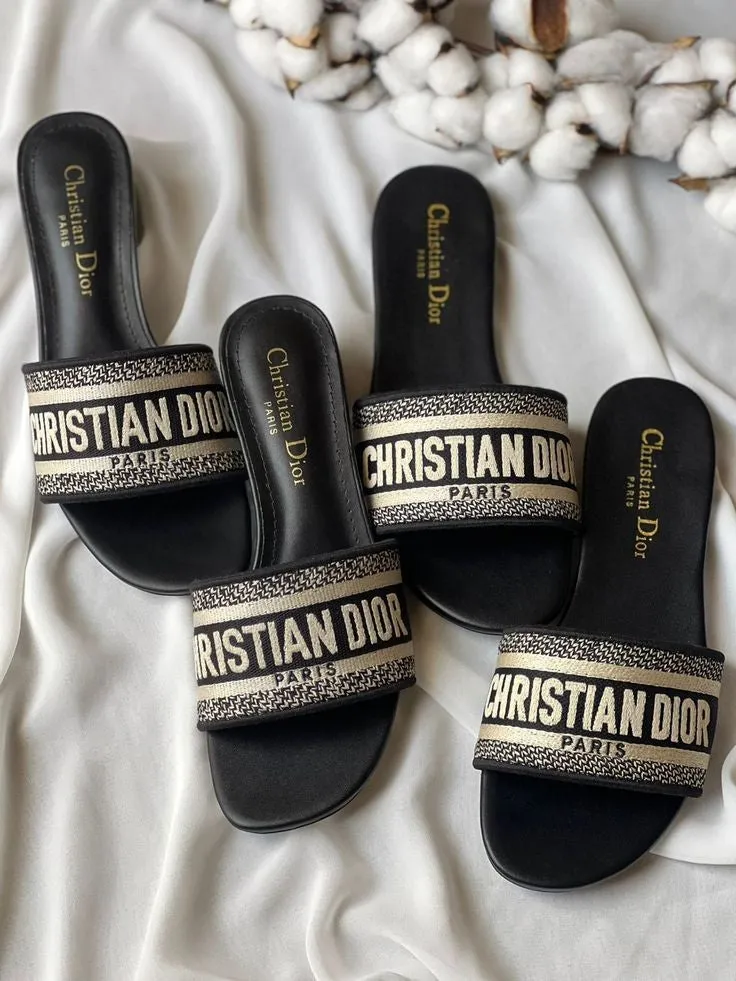 DIOR FLATS (Black Dior)