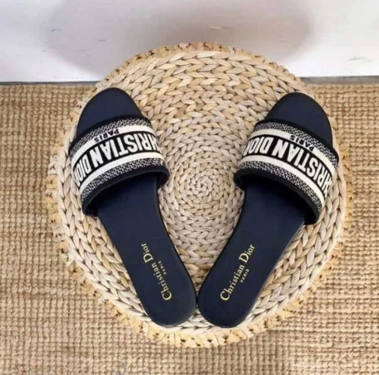 DIOR FLATS (Black Dior)