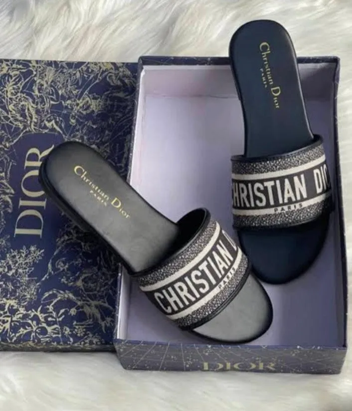 DIOR FLATS (Black Dior)
