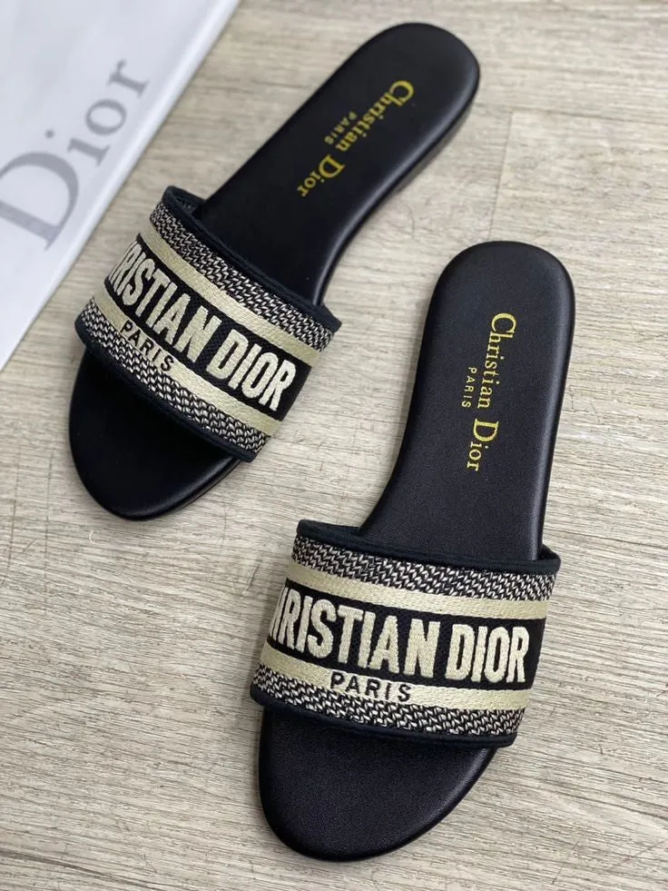 DIOR FLATS (Black Dior)