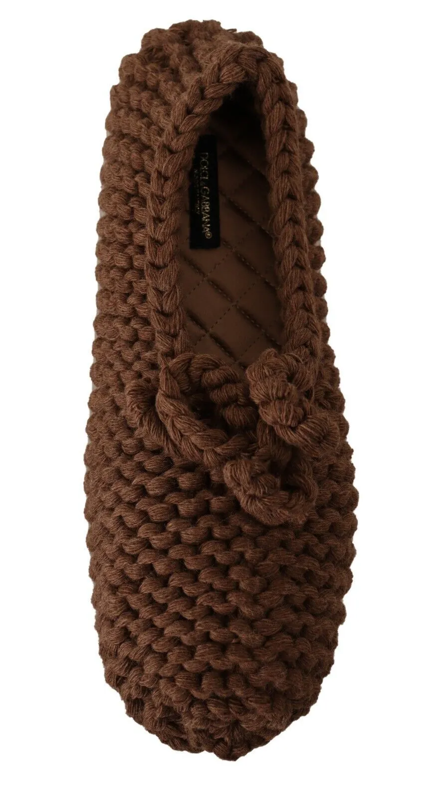 Dolce & Gabbana Wool Elegant Knit Ballerina Flats