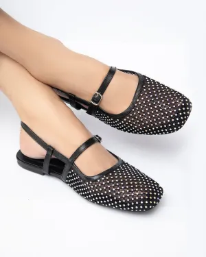 ELLA Studded Mesh Sandals