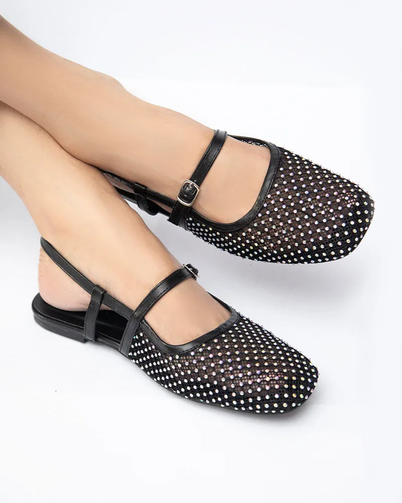 ELLA Studded Mesh Sandals