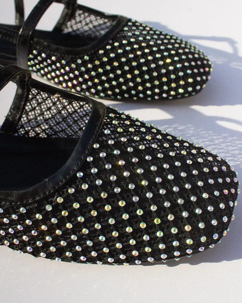 ELLA Studded Mesh Sandals