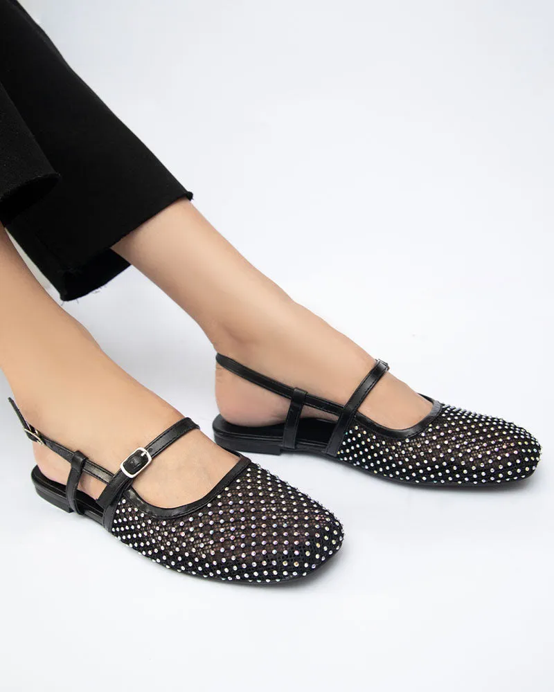 ELLA Studded Mesh Sandals