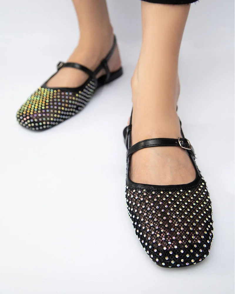 ELLA Studded Mesh Sandals