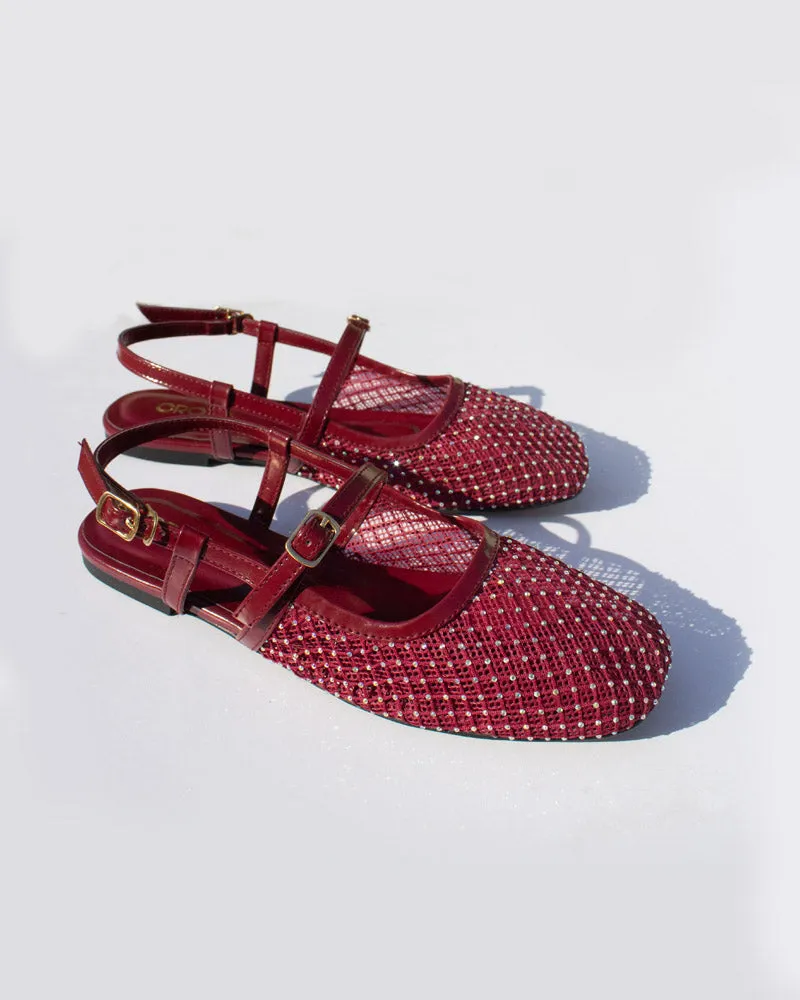 ELLA Studded Mesh Sandals