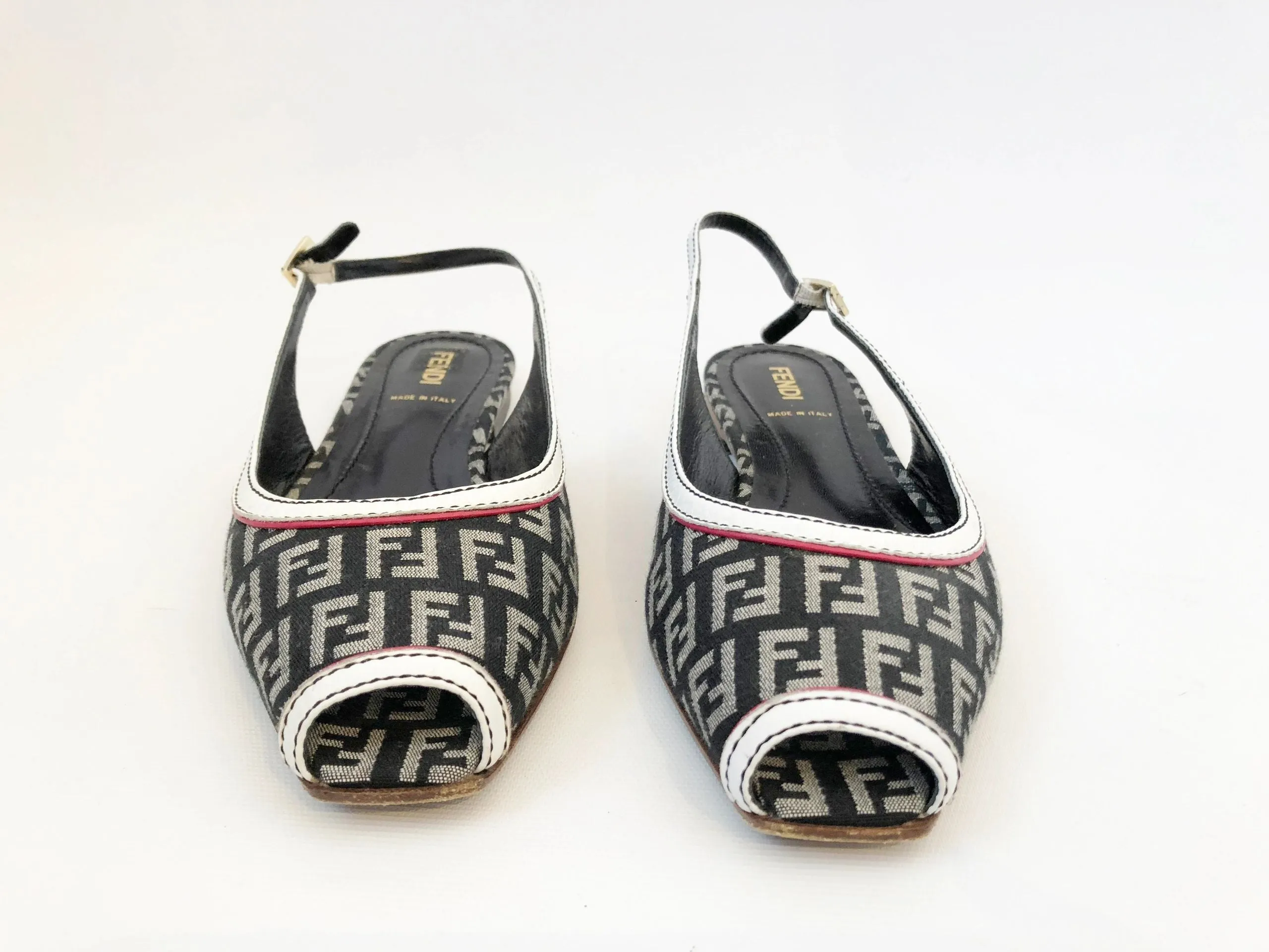 Fendi Zucchino Ballerina Size 38.5 It (8.5 Us)