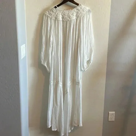 Free People Lace Clip Dot Robe Medium