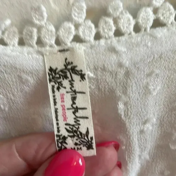 Free People Lace Clip Dot Robe Medium