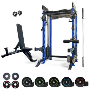 Functional Trainer LY-90   2.2m Barbell   157.5kg Weights   Bench