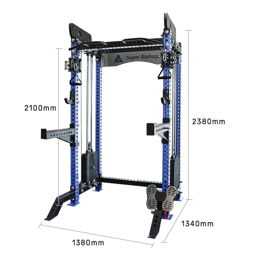 Functional Trainer LY-90   2.2m Barbell   157.5kg Weights   Bench