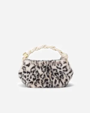 Ganni Bou Bag Mini Fur Print