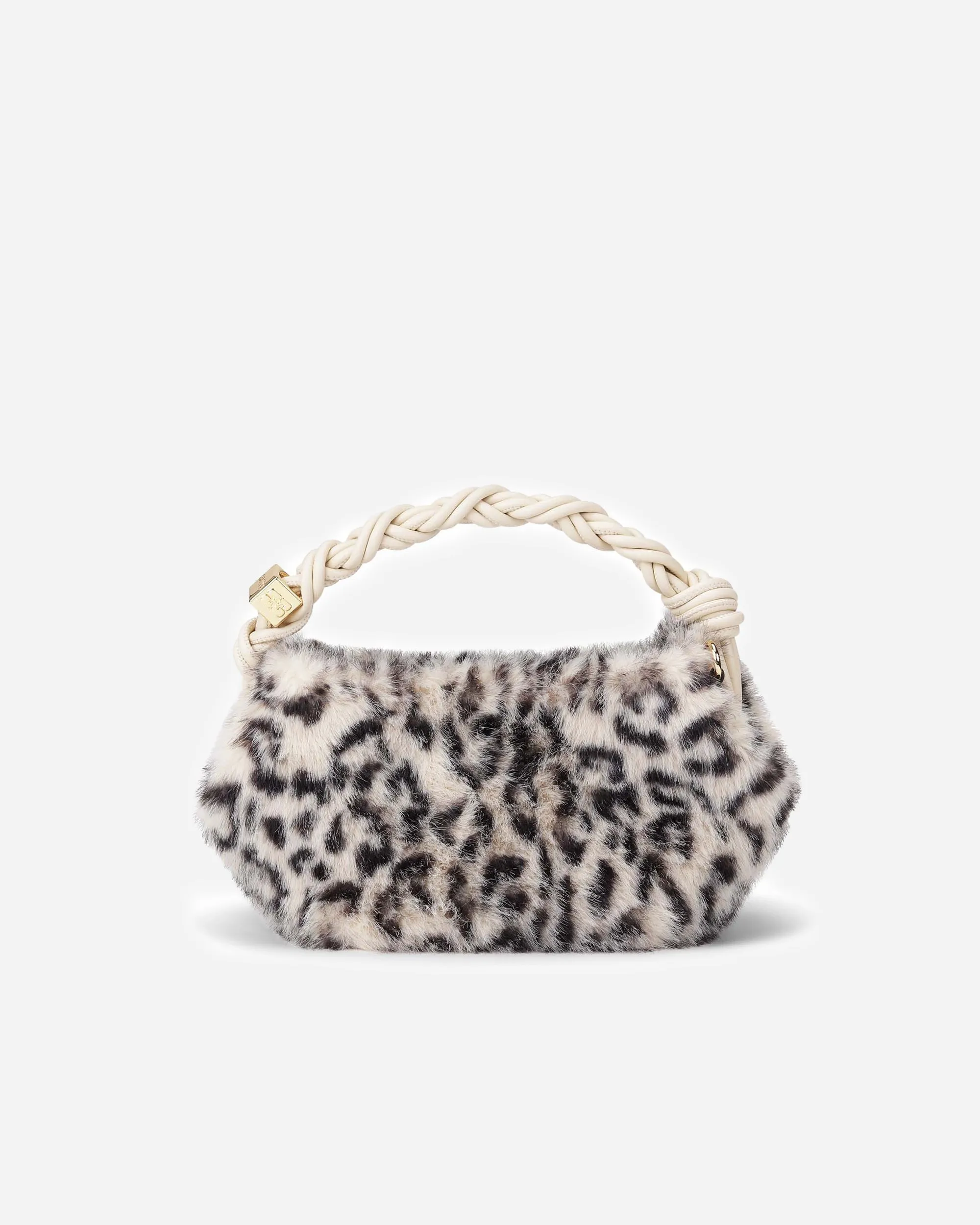 Ganni Bou Bag Mini Fur Print