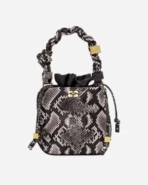 Ganni Bou Bucket Mini Snake