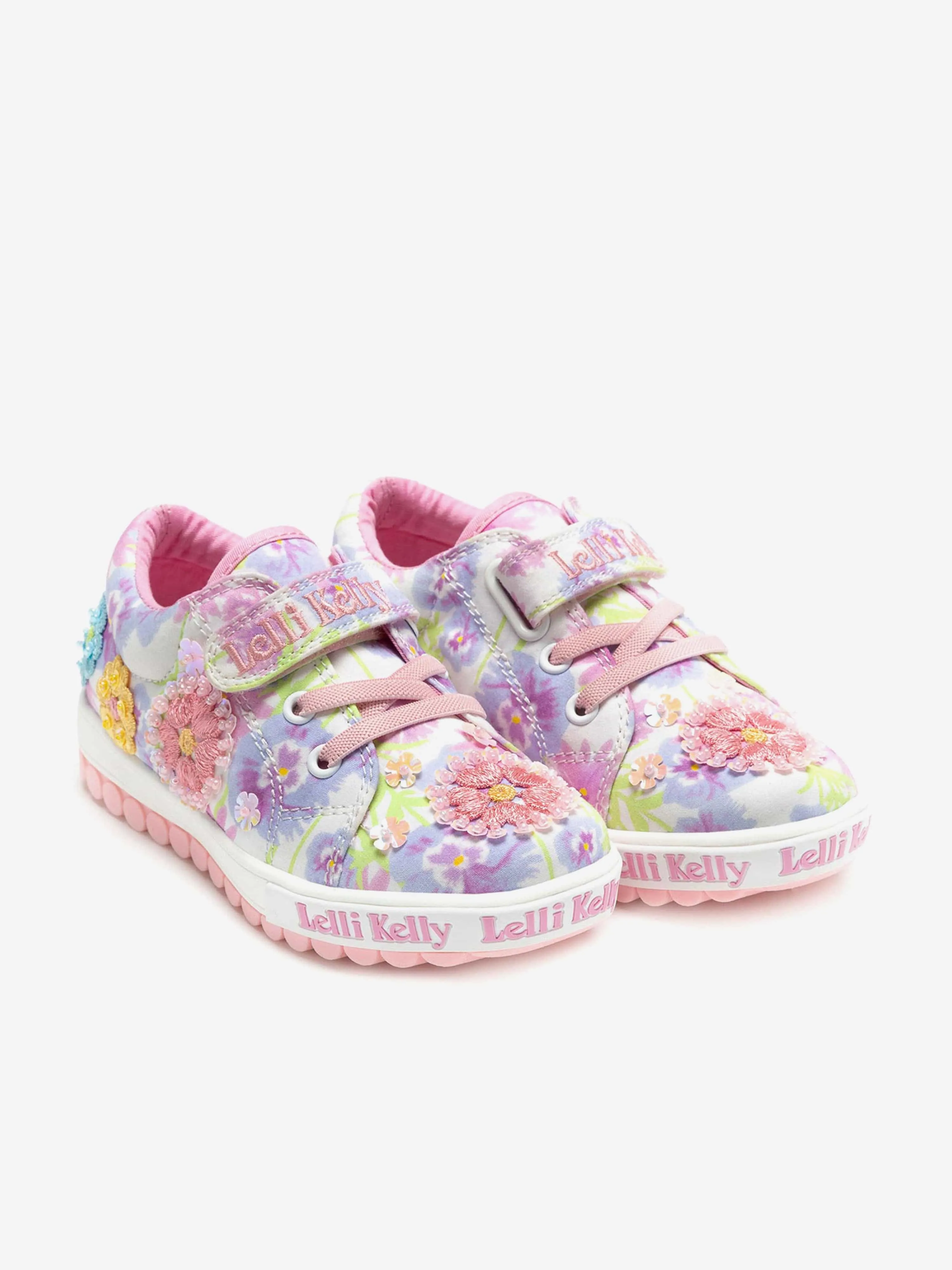 Girls Eloise Strap Trainers in White