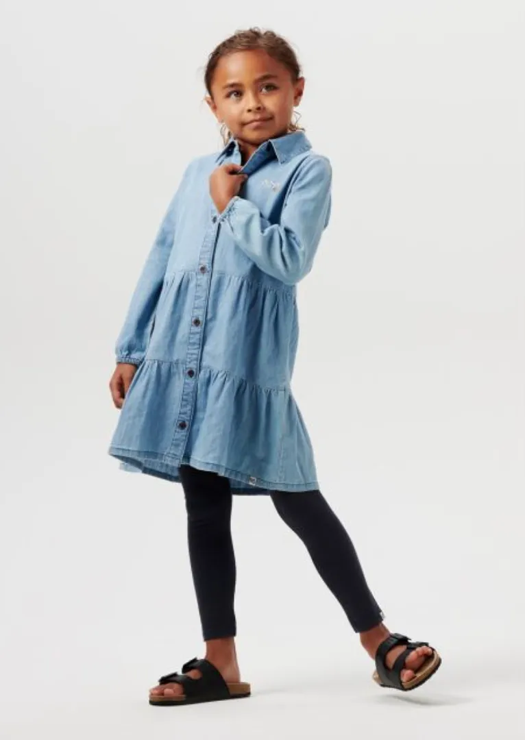 Girls Longsleeve Denim Dress - Poseyville