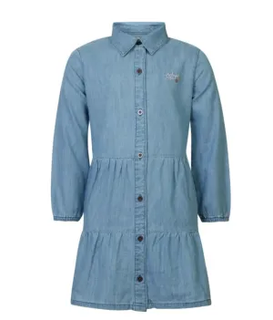 Girls Longsleeve Denim Dress - Poseyville