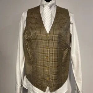 gold houndstooth vest