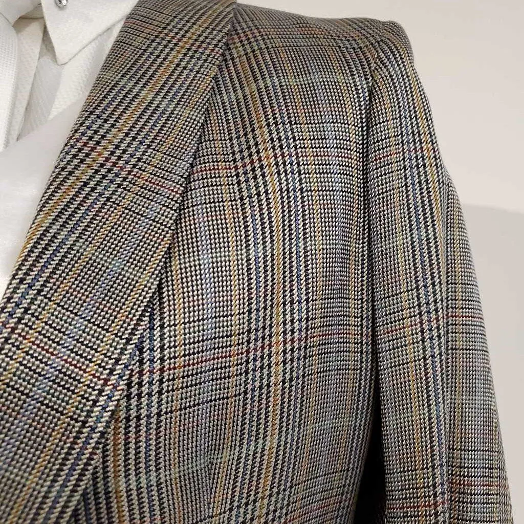 Grey Multi Plaid Daycoat