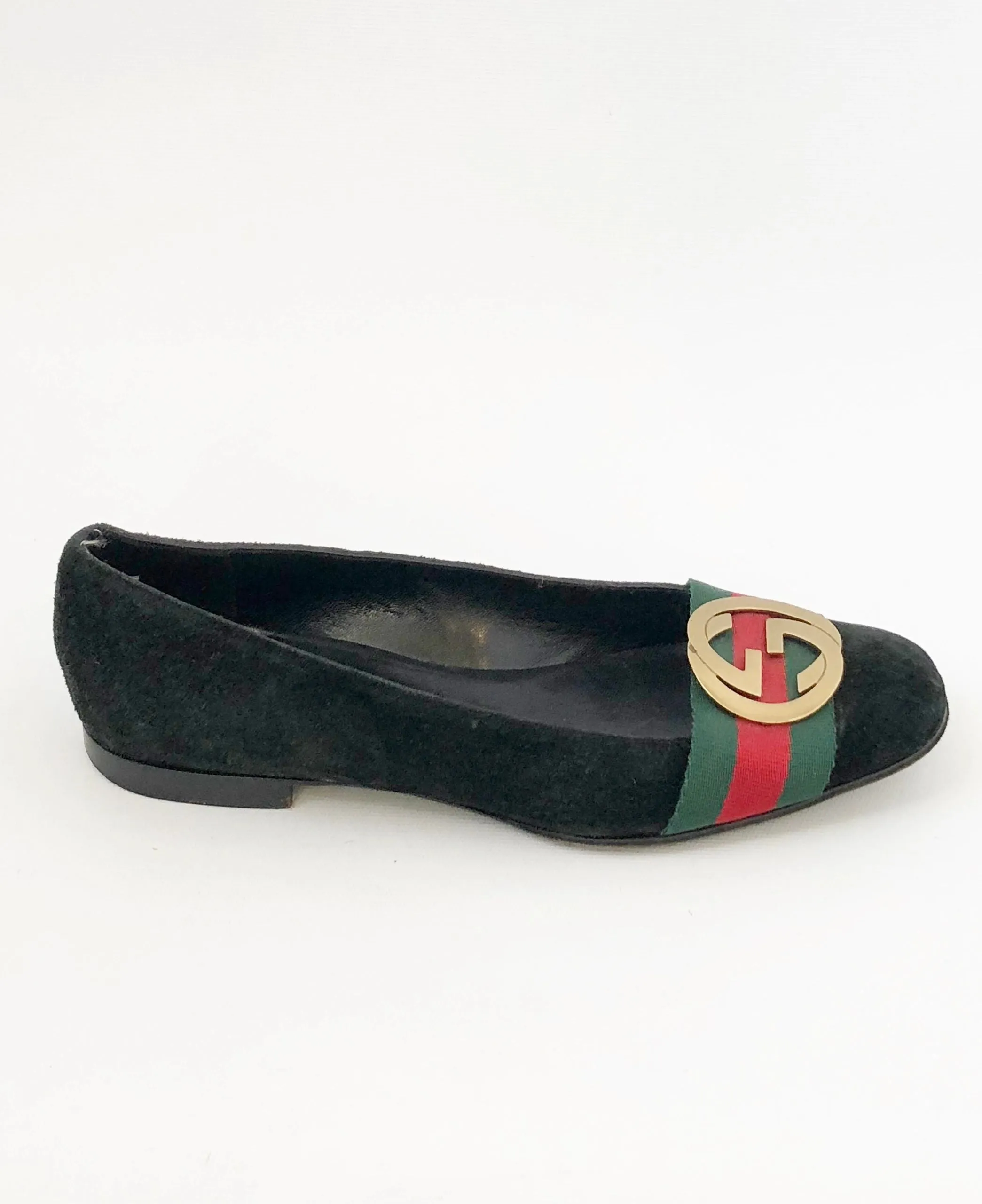 Gucci Gg Suede Flats Size 36 It (6 Us)