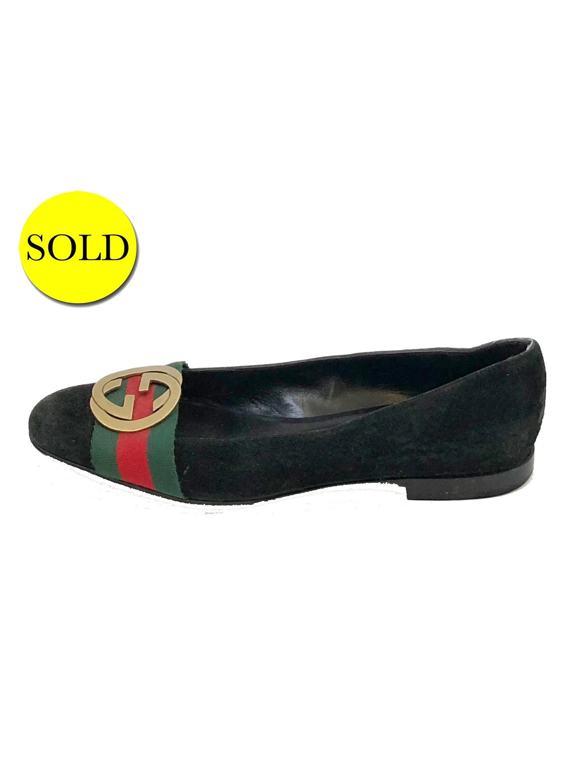 Gucci Gg Suede Flats Size 36 It (6 Us)