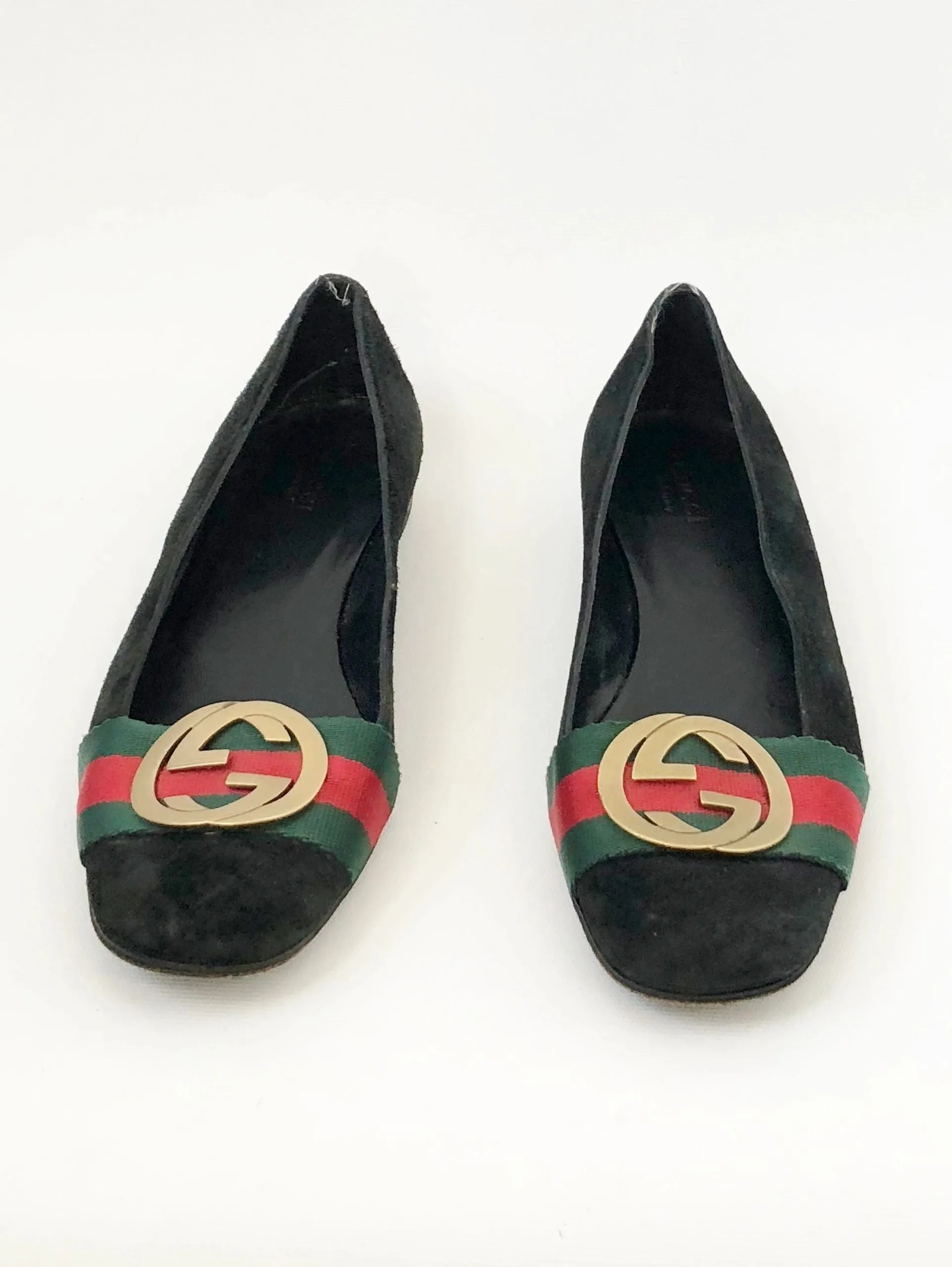 Gucci Gg Suede Flats Size 36 It (6 Us)