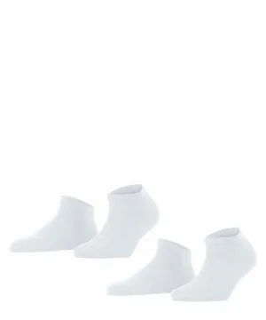 Happy 2-pack Dames Sneakersokken 46418 2000 White