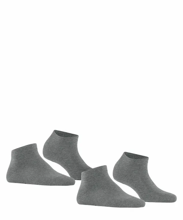 Happy 2-pack Dames Sneakersokken 46418 3390 L Grey Mel