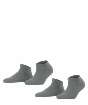 Happy 2-pack Dames Sneakersokken 46418 3390 L Grey Mel
