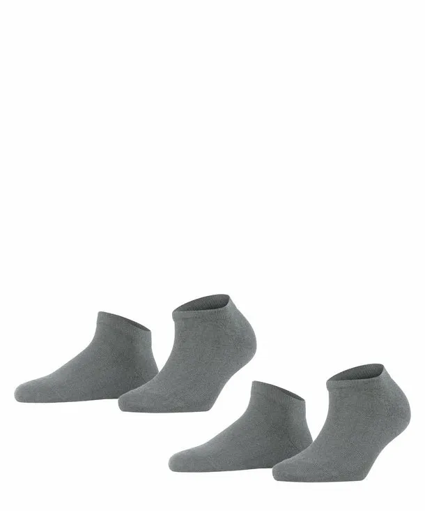 Happy 2-pack Dames Sneakersokken 46418 3390 L Grey Mel