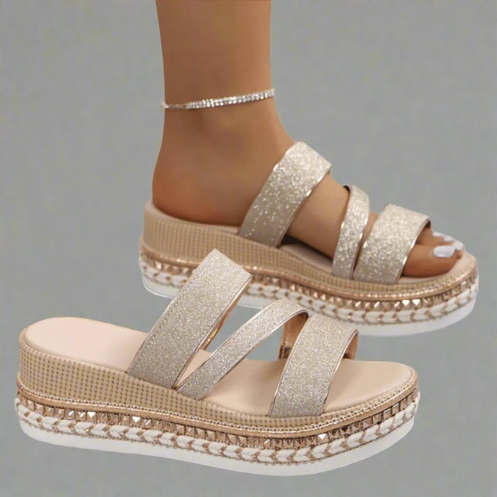 Helga | Comfortable Wedge Sandals Made of Premium Material