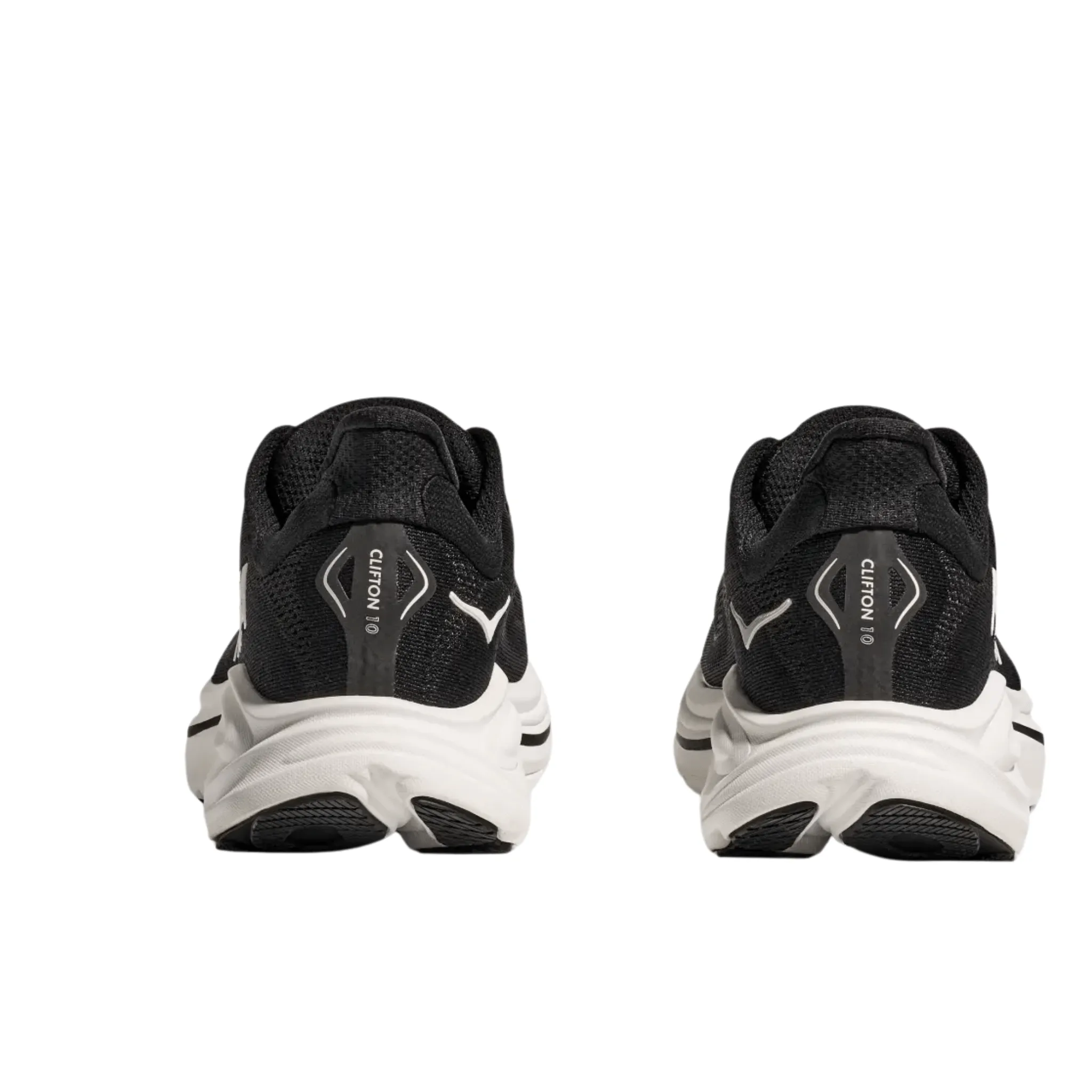 HOKA Men's Clifton 10 Running Shoes - Black/White