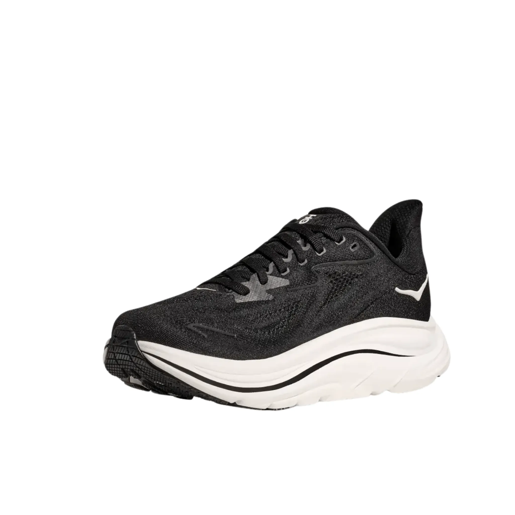HOKA Men's Clifton 10 Running Shoes - Black/White
