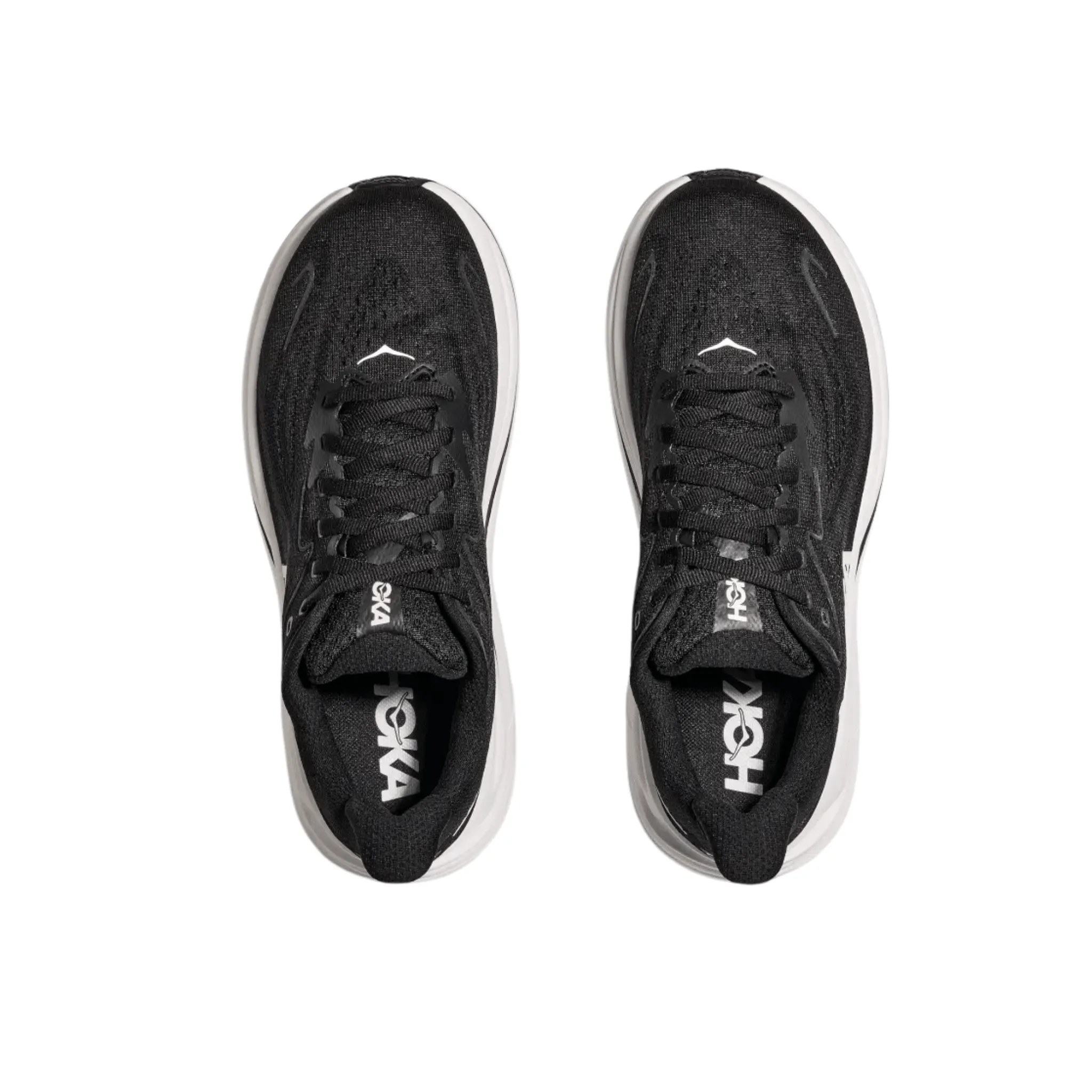 HOKA Men's Clifton 10 Running Shoes - Black/White