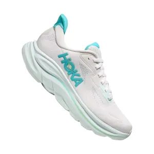 HOKA Women's Clifton 10 Running Shoes - White/ Cielo Blue