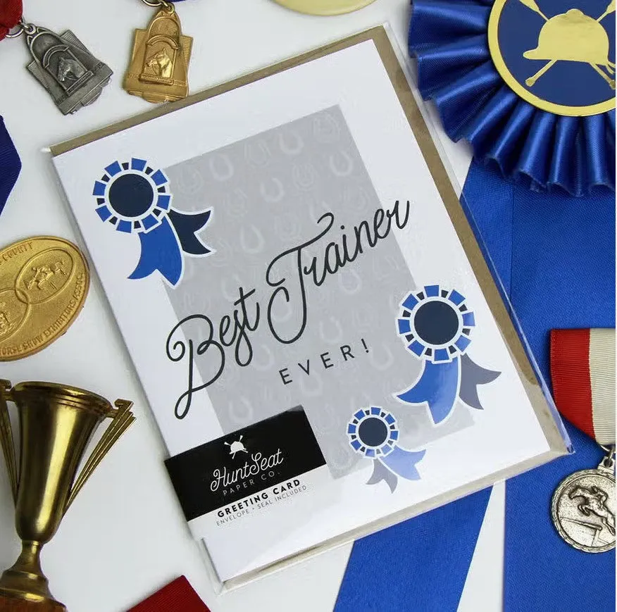 Hunt Seat Paper Co Best Horse Trainer Ever Card